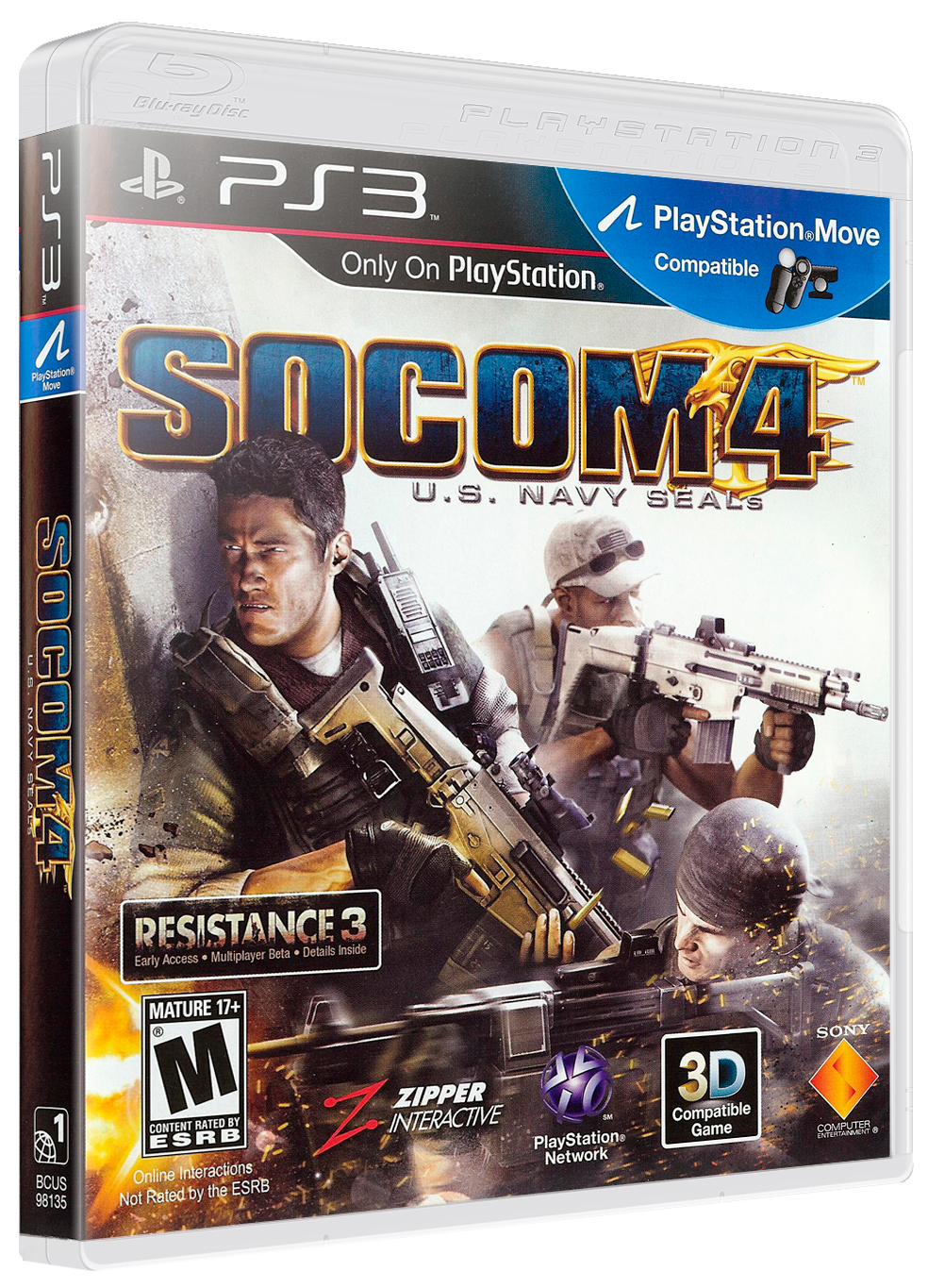 SOCOM Special Forces box art for Playstation 3